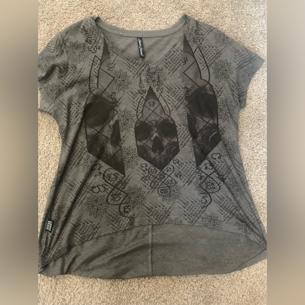 High low skull top